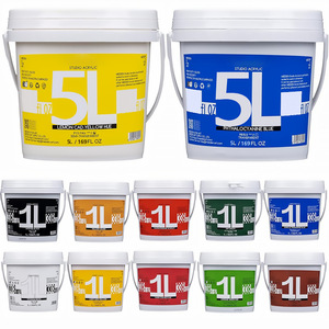 Pinturas Acrílicas de Colores Profesionales para Arte, 27 Colores, 1L, para Pintar sobre Lienzo - Product Image 1