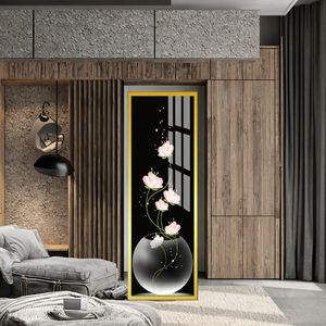 Quadro di Lusso in Stile Nordico <span class=keywords><strong>con</strong></span> <span class=keywords><strong>Stampa</strong></span> ad Acquerello, Natura Morta Floreale <span class=keywords><strong>su</strong></span> Tela <span class=keywords><strong>con</strong></span> Cornice in Lega di Alluminio - Product Image 2