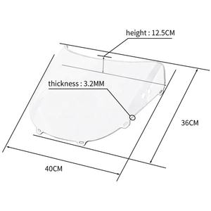 กระจกบังลมมอเตอร์ไซค์,ที่บังลมสำหรับ CBR400RR NC29 <span class=keywords><strong>CBR400</strong></span> CBR29 MC29 <span class=keywords><strong>1990</strong></span> 1991 - Product Image 6