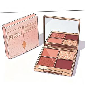 Set de Rubor e Iluminador Facial Mineral Orgánico Vegetariano Personalizado al por Mayor para Mujer, de Larga Duración y Resistente al Agua - Product Image 4