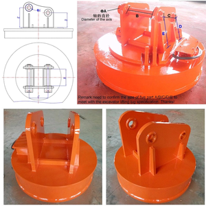 Imán electromagnético circular para manipulación de materiales, precio de fábrica, mandril electromagnético para excavadora - Product Image 3