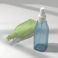 Flacon pulvérisateur vide en PET mat de 120 ml, vaporisateur de parfum d'ambiance pour soins capillaires de 200 ml, flacon pulvérisateur de toner cosmétique de 100 ml avec bouchon