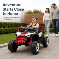Voiture électrique tout-terrain pour enfants 6V4.5AH*2, 4 roues motrices, jouets pour enfants avec musique, lumières LED, plusieurs couleurs, voitures électriques