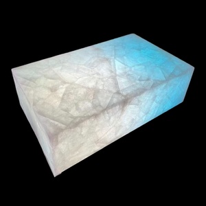 Sang Trọng Hiện Đại Quảng Trường Tự Nhiên Bằng Đá Cẩm Thạch Trắng Đá Pha Lê Thạch Anh Bàn Cà Phê Bằng Đá Cẩm Thạch Cà Phê Hàng Đầu Bàn Trà Cho Khách Sạn Trang Trí - Product Image 1