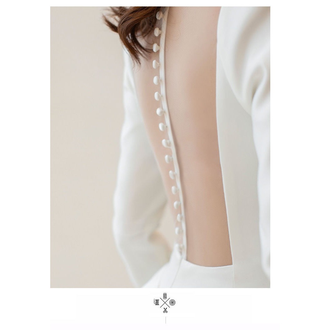 Floor-length zipper style