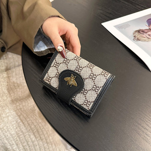 Vintage Women's Long <b>Wallet</b> Classic Print Clutch Card Holder with <b>Cute</b> Bee Hardware Multi-Slot Coin Purse Wholesale - Product Image 3