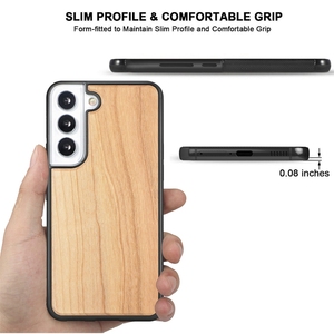 Custodia per Telefono in Legno Naturale di Ciliegio, Noce e Bambù di Alta Qualità per <span class=keywords><strong>Samsung</strong></span> <span class=keywords><strong>Galaxy</strong></span> <span class=keywords><strong>S22</strong></span> S23 S24 S25 S26 Ultra - Product Image 5