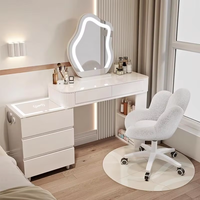 Haute qualité Simple moderne maison Table de maquillage chambre réseau armoire de rangement Table de maquillage intégrée