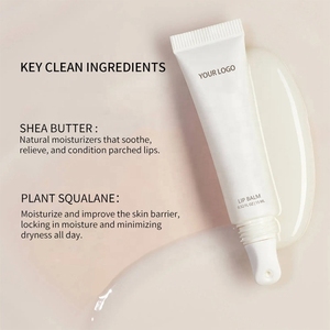 Vente en gros de beurre de karité Baume à lèvres hydratant ECO Vegan SPF 15 Crème liquide biologique de marque privée Logo personnalisé Baume à lèvres végétalien - Product Image 6