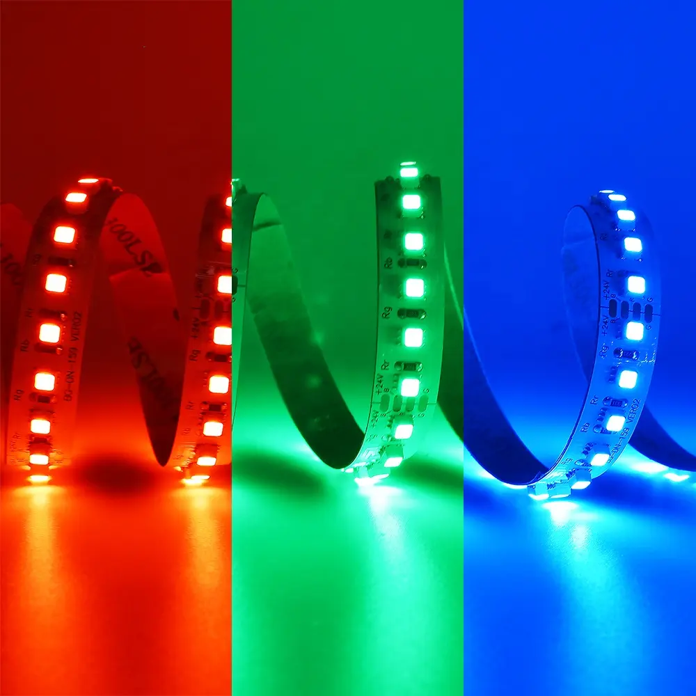 RGB LED Strip SMD5050 60led/m DC 12V 24V Flexible Ribbon Diode Tape 12v LED Lights Red Green Blue Yellow Light