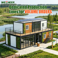 Wecheer Prix d'usine des maisons conteneurs modulaires modernes et mobiles, maisons conteneurs préfabriquées en kit pour habitation