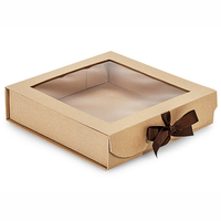 Fenêtre pliable personnalisée boîte à biscuits alimentaire petit bonbon beignet pignon boulangerie gâteau chocolat boîtes d'emballage en papier