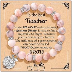 สร้อยข้อมือเดซี่ ฟางกี้ ไลฟ์ ทรี, ลายม้าลาย, หินธรรมชาติ, ช่วงเปิดเทอม, ของขวัญรับปริญญา, ของขวัญสำหรับนักเรียนและครู - Product Image 4