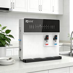 Distributeur d'eau de bureau sans réservoir, 5 étapes, écologique, autonettoyant, avec filtre à eau chaude et froide par osmose inverse, sans installation - Product Image 1