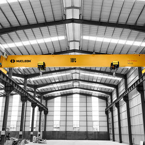 CE & ISO chứng nhận Châu Âu Loại HD dầm đơn trên không cần cẩu 10 tấn cầu trục 25 m nâng cao để bán - Product Image 2