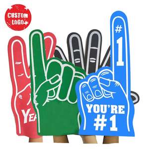 Gants de soutien sportifs en mousse EVA personnalisés avec logo imprimé, forme personnalisée, pour la publicité promotionnelle - Product Image 1