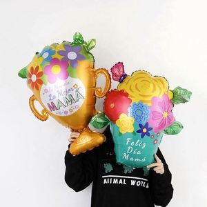 Mother's Day Gift Basket with Trophy & Heart <b>Balloons</b> Perfect for Party <b>Decorations</b> & Celebrations - Product Image 4