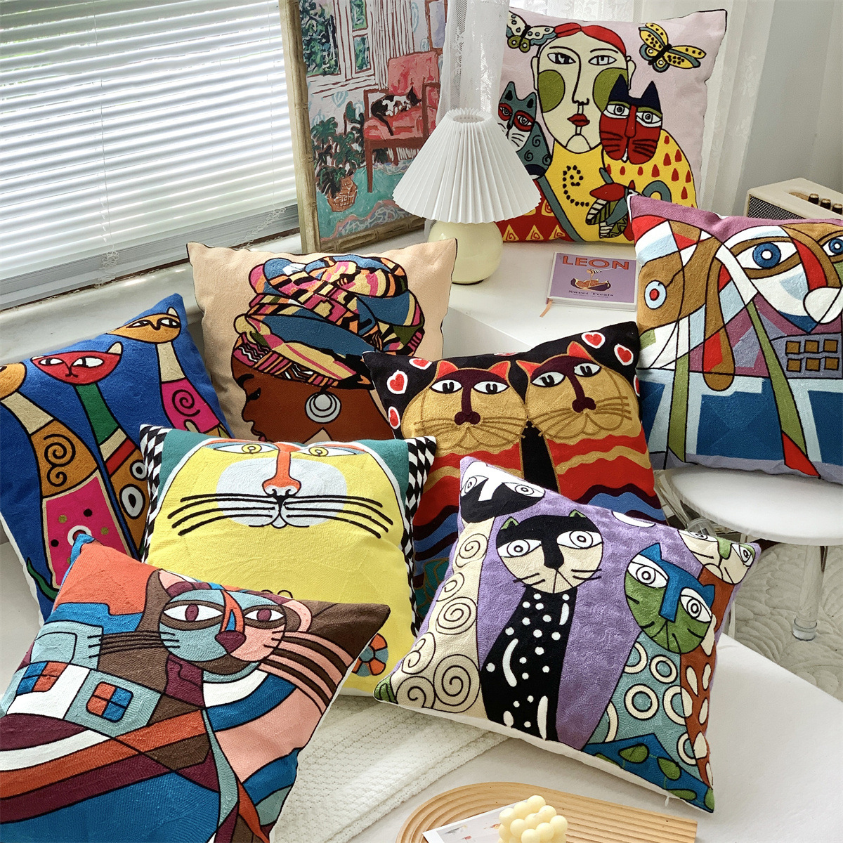 Embroidered-Throw-Pillows-