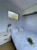 Maison mobile préfabriquée de 20 pieds, mini-maison de luxe, bureau portable en conteneur