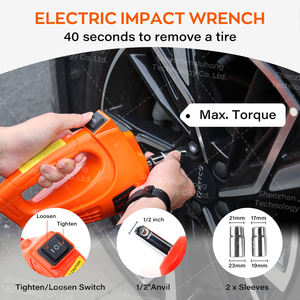 رافعة سيارات كهربائية هيدروليكية جوهونغ 5 طن <span class=keywords><strong>12</strong></span> فولت مع مفتاح ربط ومضخة هواء مصنوعة من الفولاذ - Product Image 3