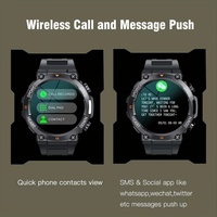 Jam Tangan Pintar Pria Layar Besar Bulat Panggilan Nirkabel Jawab Panggilan Pelacak Kebugaran Olahraga Luar Ruangan Smartwatch untuk IPhone Android