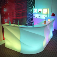 Bar mobile LED moderne, comptoir à cocktails portable et étanche pour discothèque, bar, mariage ou fête, disponible à la vente