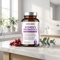 Capsules de probiotiques pour femmes Aeglewell OEM, prébiotiques, canneberge, complément alimentaire pour la santé vaginale, formule naturelle, étiquette privée, GMP
