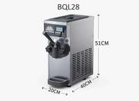 Machine à glaces et à crème glacée multifonctionnelle LEDE pour le Nouvel An - Facile à utiliser pour les boulangeries et l'usage commercial avec des options de yaourt et de fruits