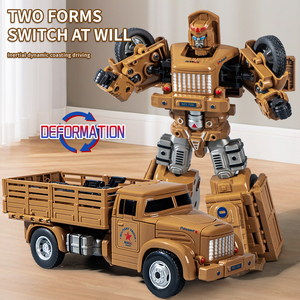 <span class=keywords><strong>Camion</strong></span> transformable en robot pour garçon, modèle de véhicule militaire, <span class=keywords><strong>camion</strong></span> de déformation en robot, jouets pour enfants - Product Image 2
