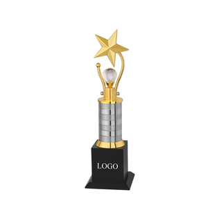 •Elegant star <b>trophy</b> with customized engraving plate Elegant Award <b>Trophy</b> for Corporate Success, Employee Recognition <b>trophy</b>. - Product Image 1
