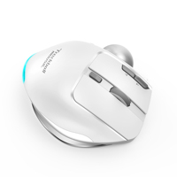 Mouse Trackball Ergonomis Rollerball RGB Backlit Gaming untuk Tangan Kanan Tombol yang Dapat Diprogram Kontrol Ibu Jari Mouse Isi Ulang Stok Tersedia