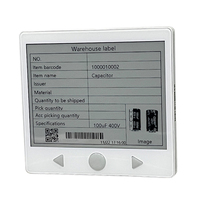 Etiqueta Electrónica de Estante con Pantalla de Tinta Electrónica de 5.8 Pulgadas, 2 Colores, Imán ABS, Botón Inteligente, Plataforma de Pantalla Digital de Tinta Electrónica para Almacén, Aplicación PDA