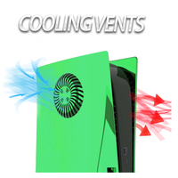 Coque de remplacement avec éclairage d'ambiance RGB pour la console de jeu PS5