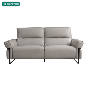 モダンな本革小型<span class=keywords><strong>2</strong></span>人乗りパワーリクライニング延長可能モジュラーソファセット高級断面ソファヴィラのリビングルーム用 - Product Image 2