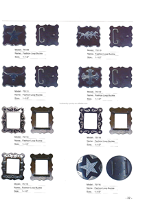 Hebilla de sillín de caballo Talabartería ecuestre Concho para cinturones de caballo Hebillas - Product Image 6