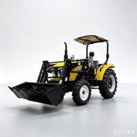 Tracteur à couple élevé turbocompressé de 160 ch, sortie hydraulique multi-directionnelle, attelage trois points arrière, compatible avec les équipements agricoles lourds