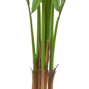 OH ARTS Palmiers artificiels vert foncé et vert clair en pot, semi-arbres pour décoration de mariage - Product Image 5
