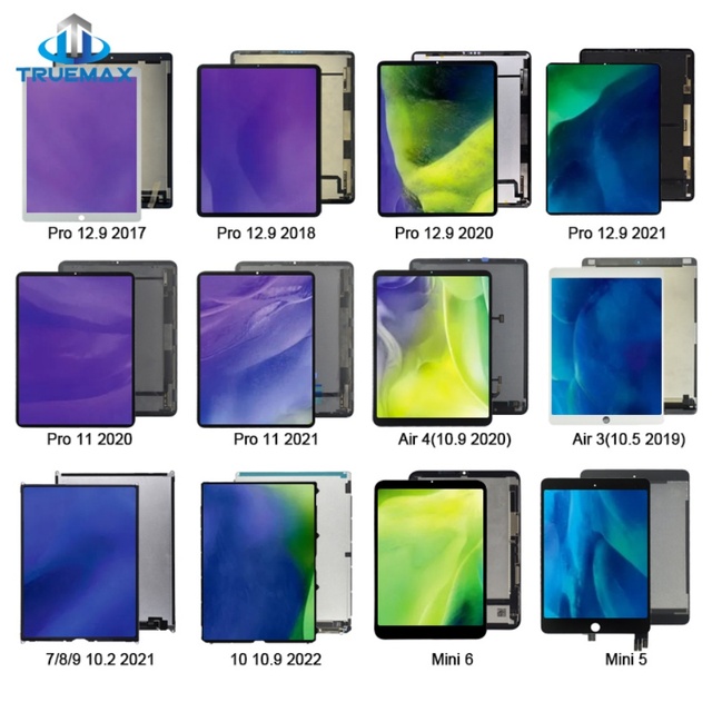 For Apple iPad 2 3 4 5 2017 2018 Lcd for iPad Pro 9.7 10.2 10.5 11 12.9 2020 2021 Display for iPad 2 3 4 5 Air 2019 Screen