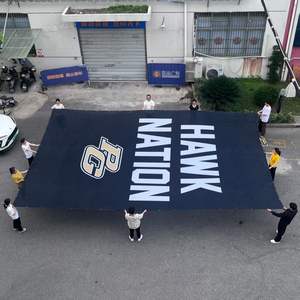 Stampa Personalizzata di Grande Formato su Tessuto in Poliestere ad Alto Impatto per Segnaletica della Zona Tifosi del Torneo di <span class=keywords><strong>Calcio</strong></span> 2026 - Product Image 6