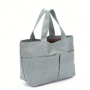 Sac à main en toile pour femmes de haute qualité, nouveau modèle, design tendance, imperméable, impression de logo personnalisé, style lettre - Product Image 4