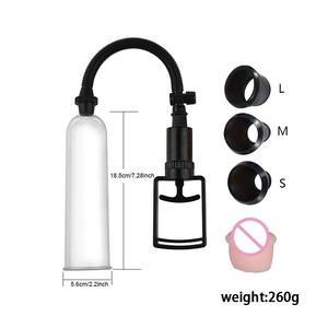 Mannelijke volwassenproducten Trekstangvergroter Negatieve drukzuiging Vliegtuigbeker Penis stretching en vergrotingstrainer Seksspeeltjes - Product Image 5