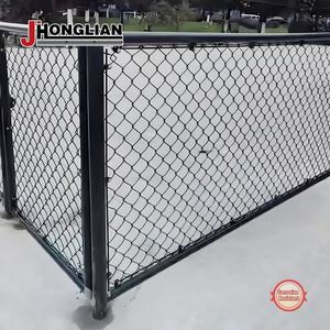 Lage Prijs China Fabrikant Hek 5ft Zwart Pvc Gecoate Ketting Link Hek Gaas Veiligheidshek - Product Image 1