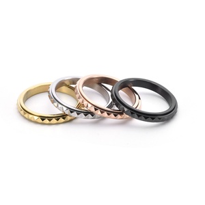 Trendy Stainless Steel Spinning <b>Fidget</b> <b>Ring</b> Natural Anxiety Jewelry for Children Adults for Engagement Parties Weddings Gifts - Product Image 3