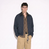 Blouson bomber pour homme style Old Money avec fermeture éclair, coupe-vent et respirant, veste d'hiver décontractée et chaude