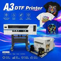 Imprimante DTF A3 30cm à transfert thermique en gros, double tête XP600 I1600 I3200, machine industrielle d'impression de t-shirts