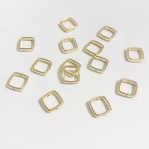 <span class=keywords><strong>Perline</strong></span> distanziatrici quadrate in acrilico da 14 mm, placcate CCB, cave a due fori, oro e argento, per creazione di gioielli fai da te (collane e bracciali) - Confezione all'ingrosso - Product Image 2