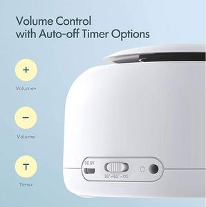 חם מכירה רעש לבן תיבת הקול הטבע תיבת נשימה אור מתכווננת עבור תינוק שינה רעש לבן מכונת קול - Product Image 4