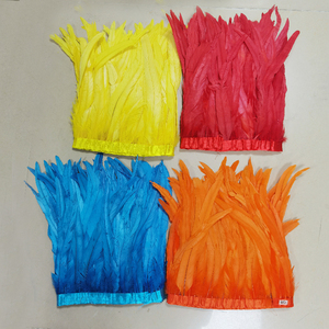 10-12 "blanchi teint coq plume frange garnitures coq plumes Coque frange pour Sainte-Lucie et <span class=keywords><strong>Trinidad</strong></span> <span class=keywords><strong>carnaval</strong></span> 2025 - Product Image 1