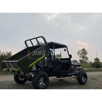 Véhicule tout-terrain 4x4 à refroidissement par eau avec remorque, chariot agricole et benne, idéal pour la plage - Offre spéciale