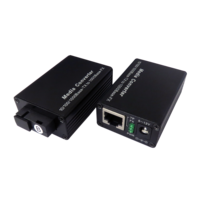 Convertidor de Medios MINI Gigabit de Venta Caliente, 20KM SC 1 RJ45 + 1 Convertidor de Fibra Óptica Monomodo de Una Sola Fibra